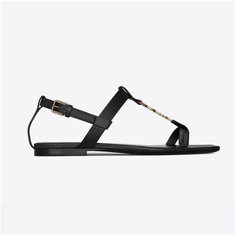 ysl tribute flat sandal|ysl cassandra flat sandals.